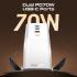 Promate Power Tower 70W multi-port Charging Station dual PD70W USB-C ports, a 30W QC 3.0 port and four universal 2500W Charging Station with Quad AC Sockets